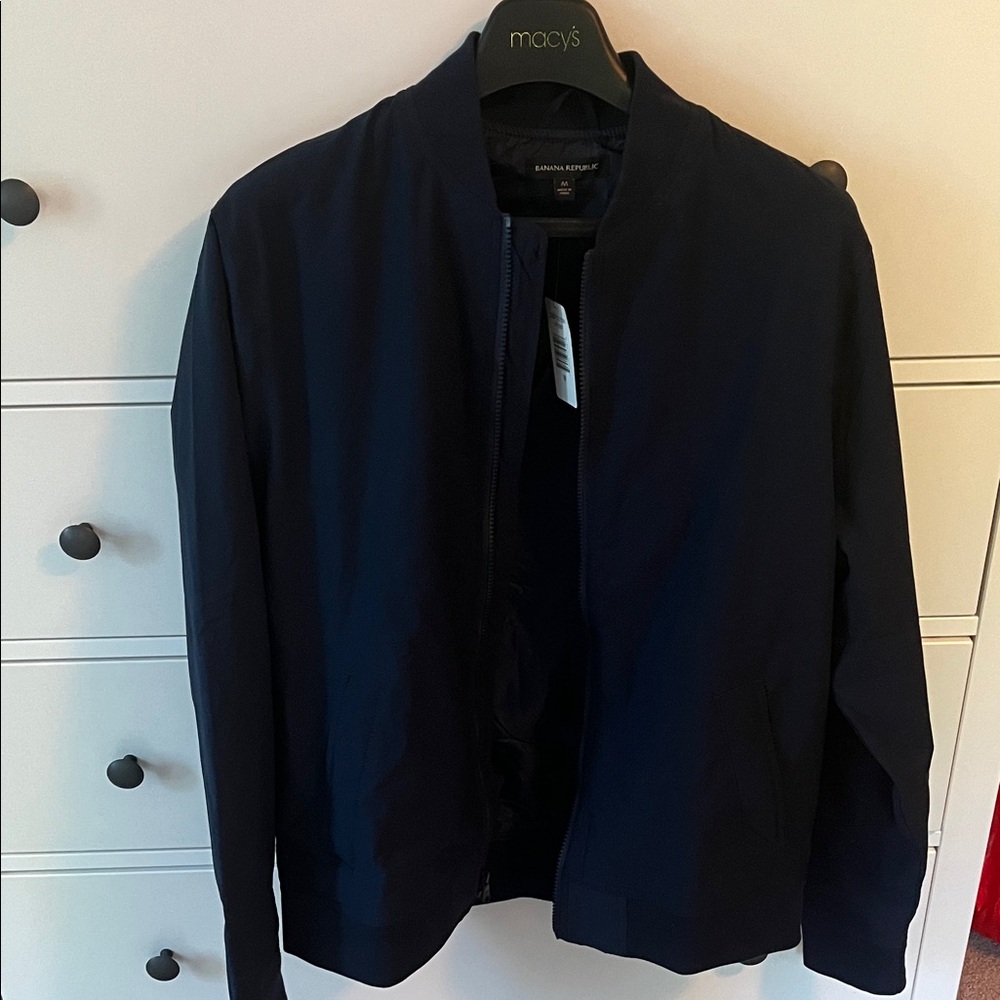 Banana Republic Dark Blue Bomber Jacket